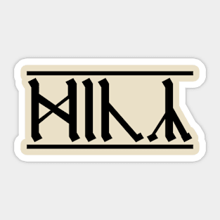 Rude Runes - Anglo-Saxon curse (4) Sticker